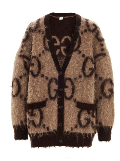 Shop Gucci Gg Cardigan In Multicolor