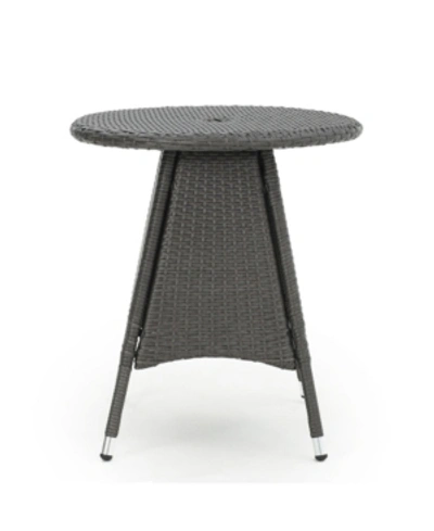 Shop Noble House Corsica Round Bistro Table In Gray