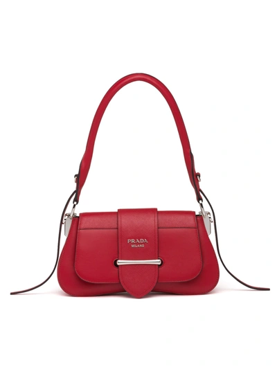 Shop Prada Sidonie Shoulder Bag In Z Fuoco