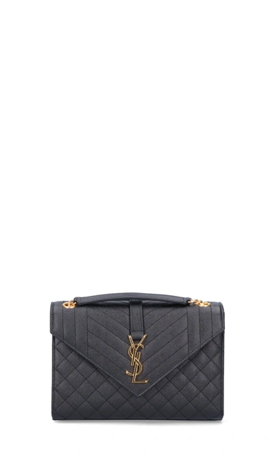 Shop Saint Laurent Shoulder Bag In Black