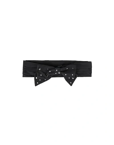 Shop Philosophy Di Lorenzo Serafini Woman Belt Black Size 8 Polyester