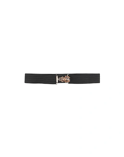 Shop Roberto Cavalli Belts In Black