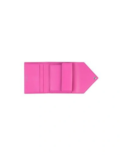 Shop Balenciaga Wallet In Fuchsia