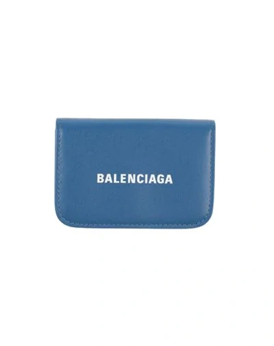 Shop Balenciaga Wallets In Blue