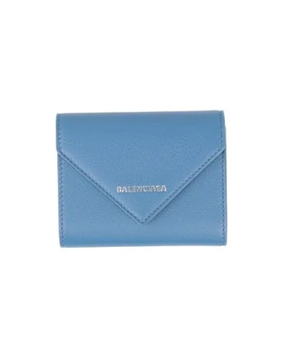 Shop Balenciaga Wallet In Blue