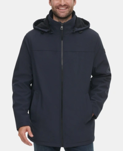 Shop Calvin Klein Men's Infinite Stretch Jacket With Polar Fleece Lined Bib In True Navy