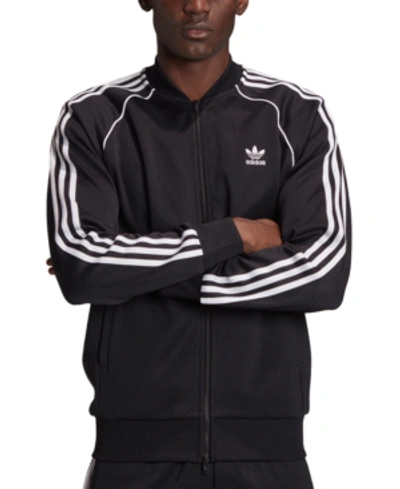 Shop Adidas Originals Originals Men's Primeblue Superstar Track Jacket In Black