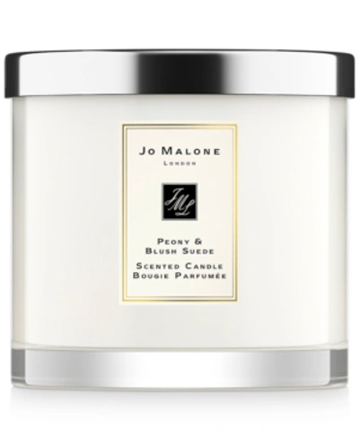 Shop Jo Malone London Peony & Blush Suede Deluxe Candle, 21.2-oz. In P & Bs Deluxe Candle 8cm/3.15in