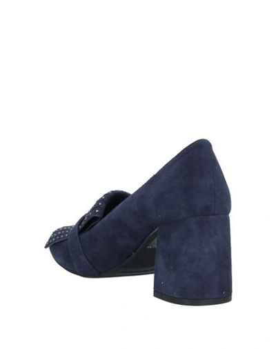 Shop Adele Dezotti Loafers In Dark Blue