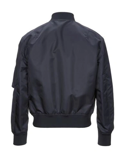 Shop Valentino Garavani Man Jacket Midnight Blue Size 42 Polyamide