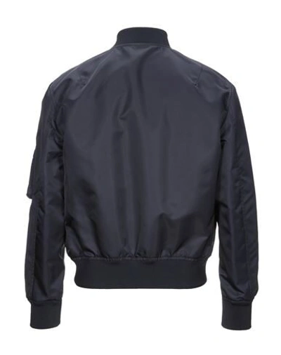 Valentino Men's Outerwear Jacket Blouson  Dragons Garden In Blue
