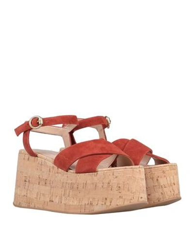 Gianvito Rossi Sandals In Red