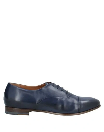 Shop Silvano Sassetti Lace-up Shoes In Dark Blue