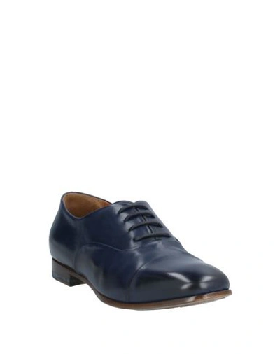 Shop Silvano Sassetti Lace-up Shoes In Dark Blue