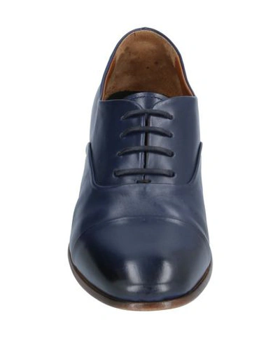 Shop Silvano Sassetti Lace-up Shoes In Dark Blue