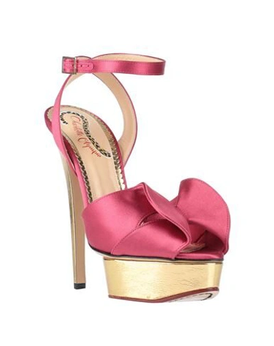 Shop Charlotte Olympia Sandals In Light Purple