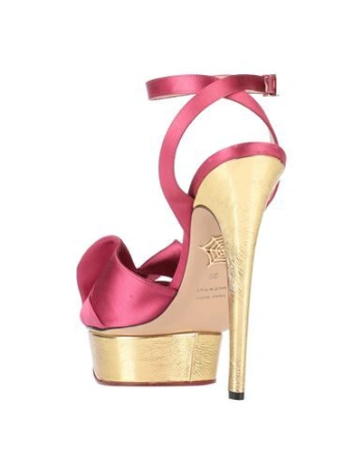 Shop Charlotte Olympia Sandals In Light Purple