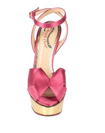 Shop Charlotte Olympia Sandals In Light Purple