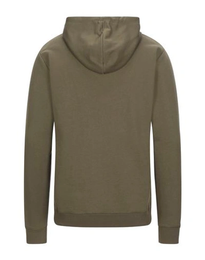 Shop Les Deux Hooded Sweatshirt In Military Green