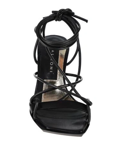 Shop Malloni Sandals In Black