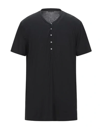 Shop Patrizia Pepe Man T-shirt Black Size S Lyocell, Cotton