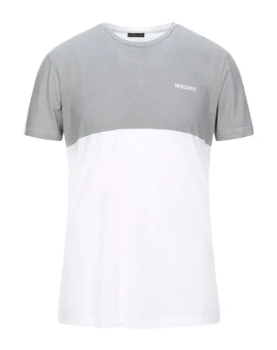 Shop Patrizia Pepe Man T-shirt Grey Size S Lyocell, Cotton