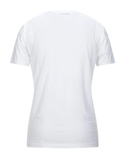 Shop Patrizia Pepe Man T-shirt White Size Xl Lyocell, Cotton, Metal