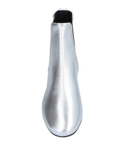 Ferragamo Ankle Boots In Silver