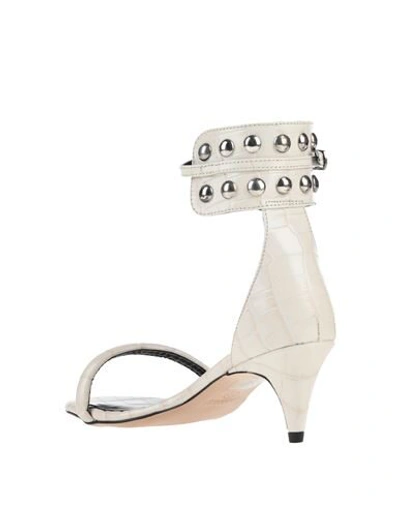 Shop Allsaints Sandals In Ivory