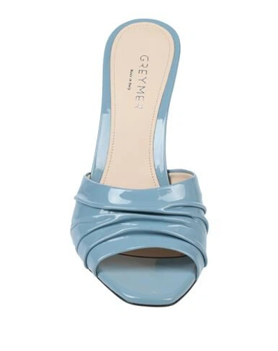 Shop Greymer Sandals In Pastel Blue