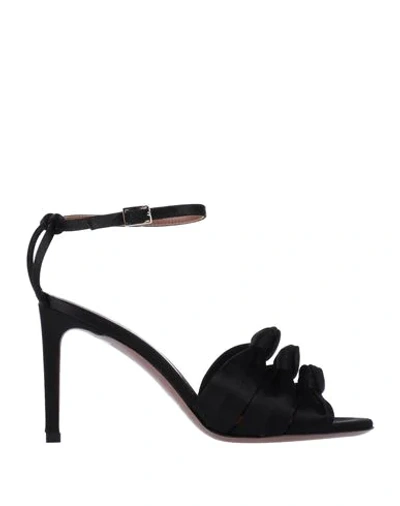 L'AUTRE CHOSE L' AUTRE CHOSE WOMAN SANDALS BLACK SIZE 6 TEXTILE FIBERS 11962065DG 10