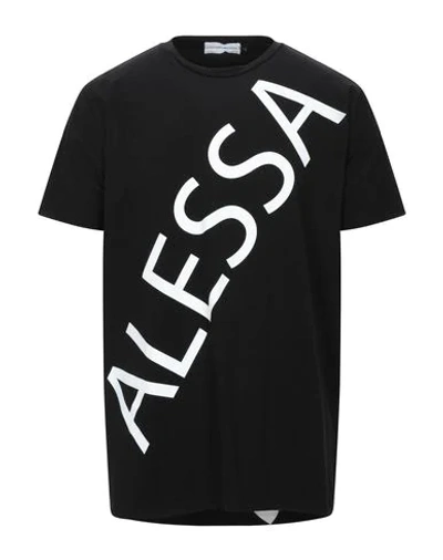 Shop Alessandro Dell'acqua T-shirts In Black
