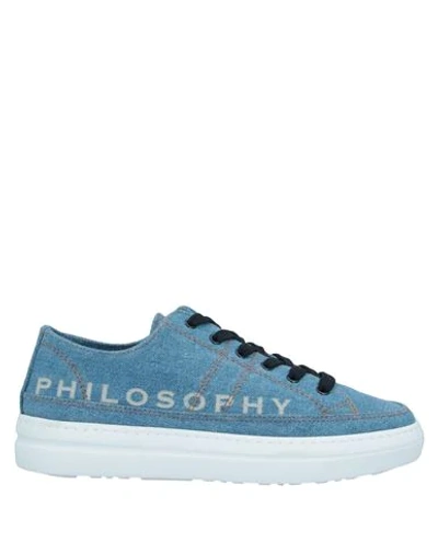 Shop Philosophy Di Lorenzo Serafini Sneakers In Azure