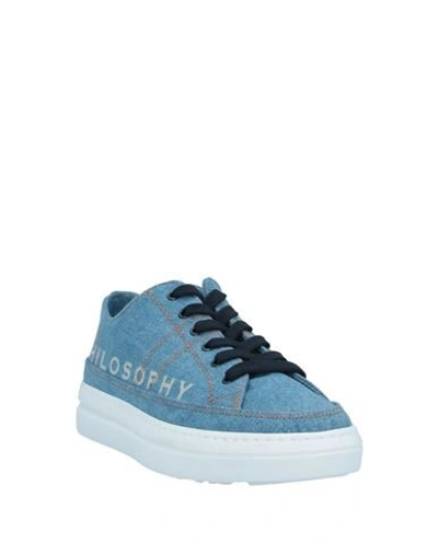 Shop Philosophy Di Lorenzo Serafini Sneakers In Azure