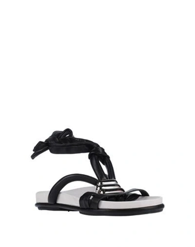 Shop Malloni Woman Sandals Black Size 6 Soft Leather