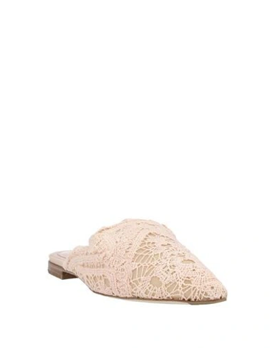 Shop Alberta Ferretti Woman Mules & Clogs Light Pink Size 5 Textile Fibers