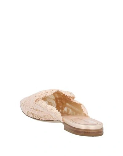 Shop Alberta Ferretti Woman Mules & Clogs Light Pink Size 5 Textile Fibers