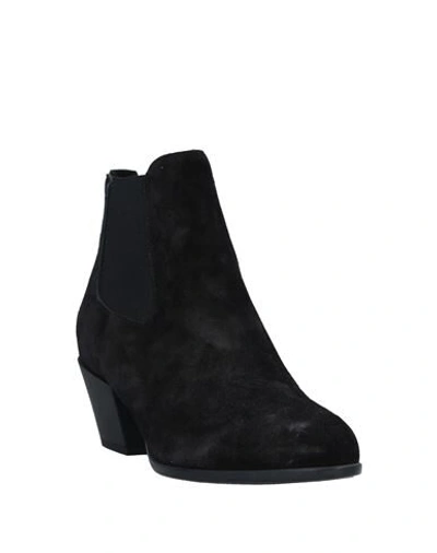 Shop Hogan Woman Ankle Boots Black Size 6 Soft Leather