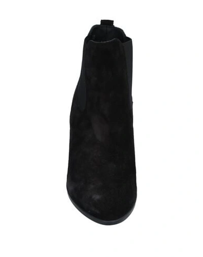Hogan Mid Heel Ankle Boots In Black
