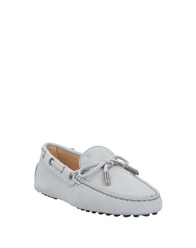 Tod's Loafers In Light Grey