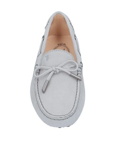 Tod's Loafers In Light Grey