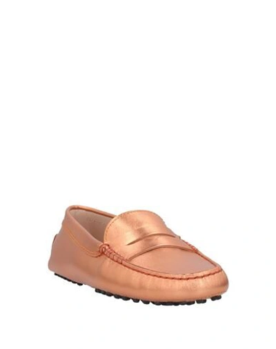 Tod's Loafers In Copper