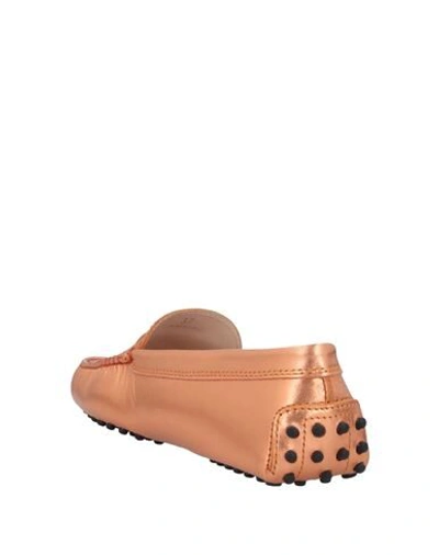 Tod's Loafers In Copper