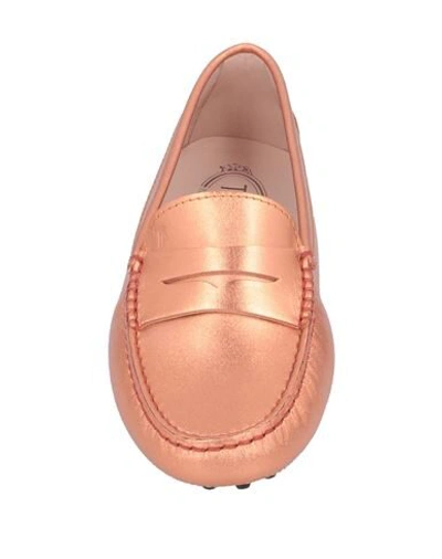 Tod's Loafers In Copper
