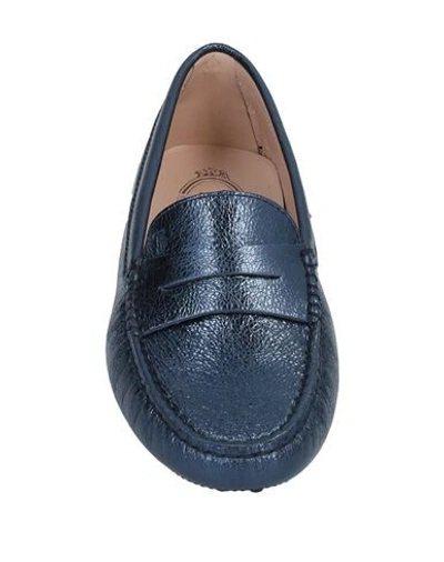 Tod's Loafers In Dark Blue