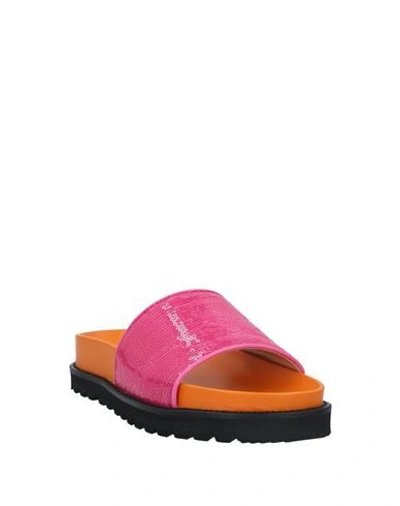 Shop Alberta Ferretti Sandals In Fuchsia