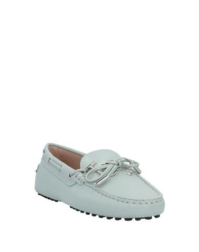 Shop Tod's Woman Loafers Sky Blue Size 7 Soft Leather