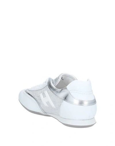 Shop Hogan Woman Sneakers White Size 5 Soft Leather, Textile Fibers