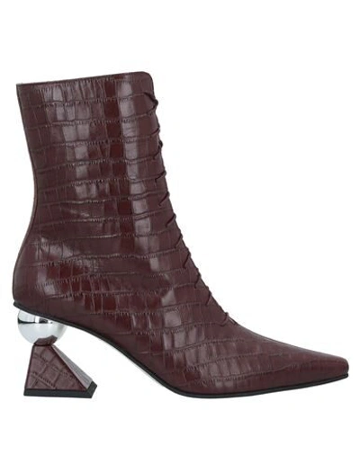 Shop Yuul Yie Ankle Boots In Maroon