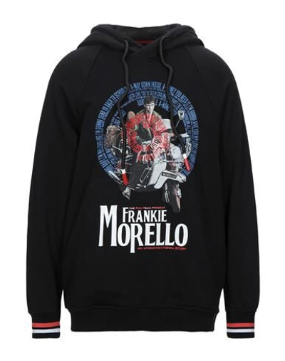 Shop Frankie Morello Man Sweatshirt Black Size Xs Cotton